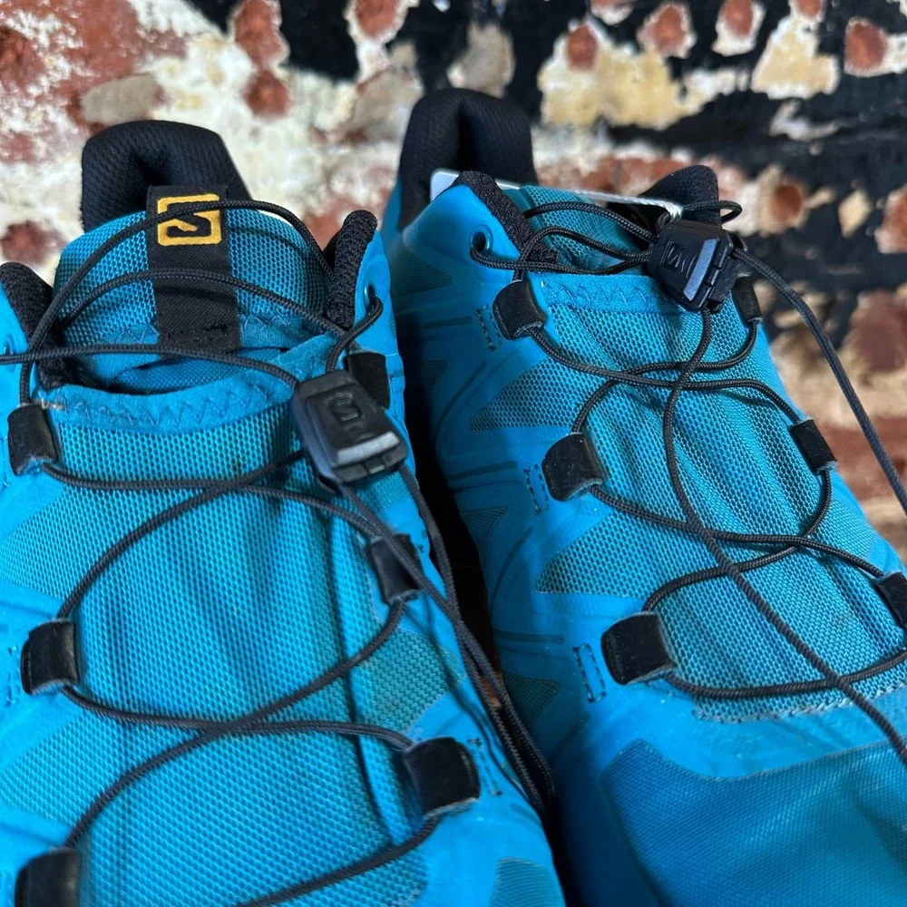 Salomon Speedcross 5 Mens Blue Black Trail Running Shoes 414620 Size 9